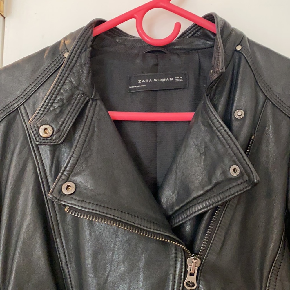 Zara Leather Jacket - Picture 4 of 6
